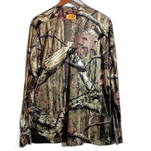 Under Armour Mossy Oak Break Up Infinity LS Performance Shirt Camo Spellout L - Picture 2 of 10